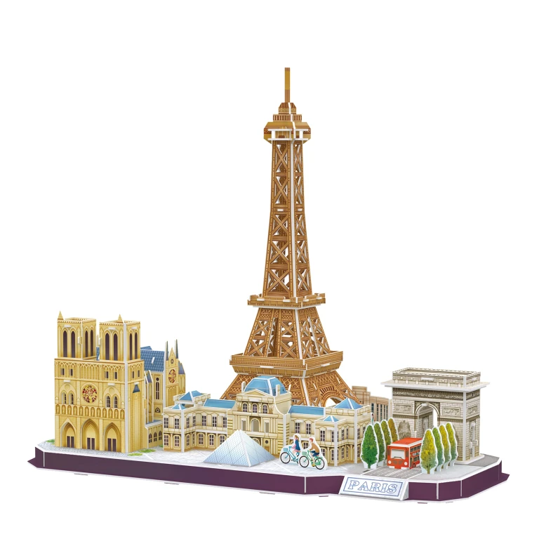 Cubic Fun 3D Puzzel City Line Parijs - 114 stukjes