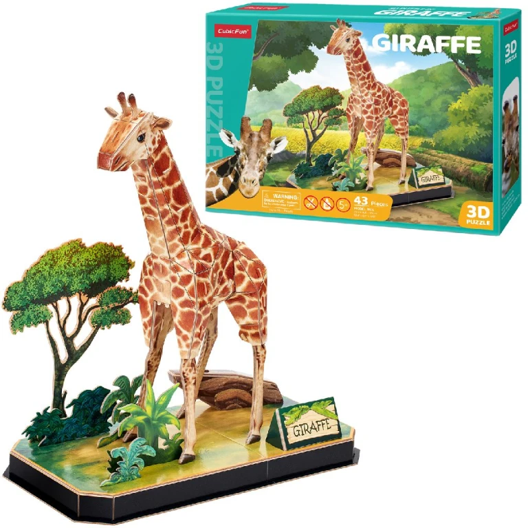 Cubic Fun 3D Puzzel Giraffe - 43 stukjes