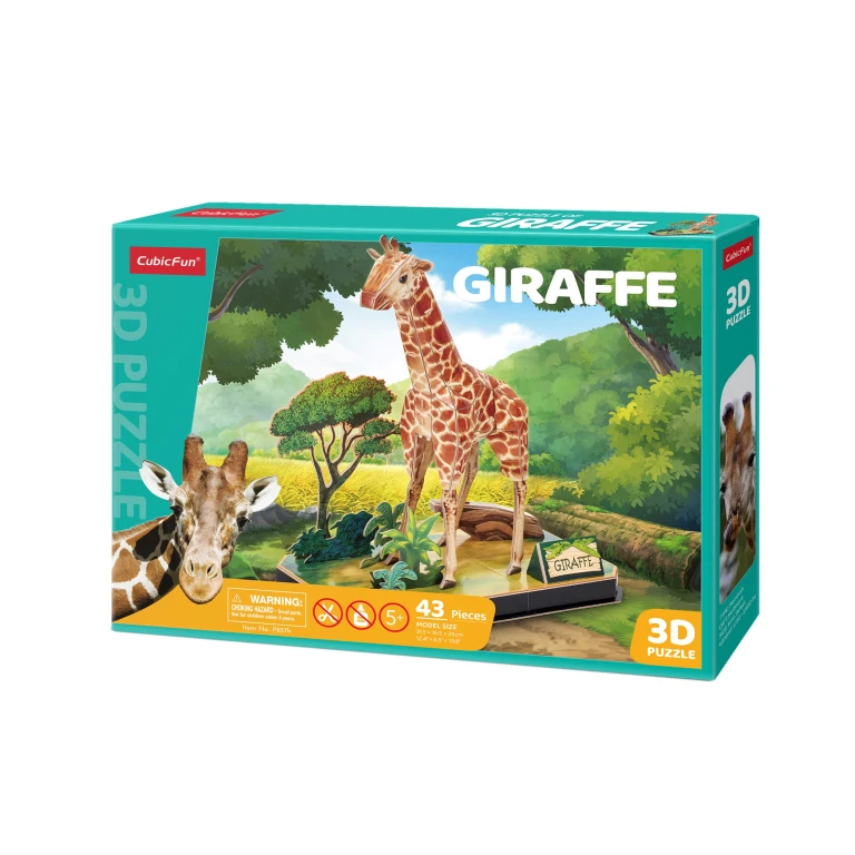 Cubic Fun 3D Puzzel Giraffe - 43 stukjes