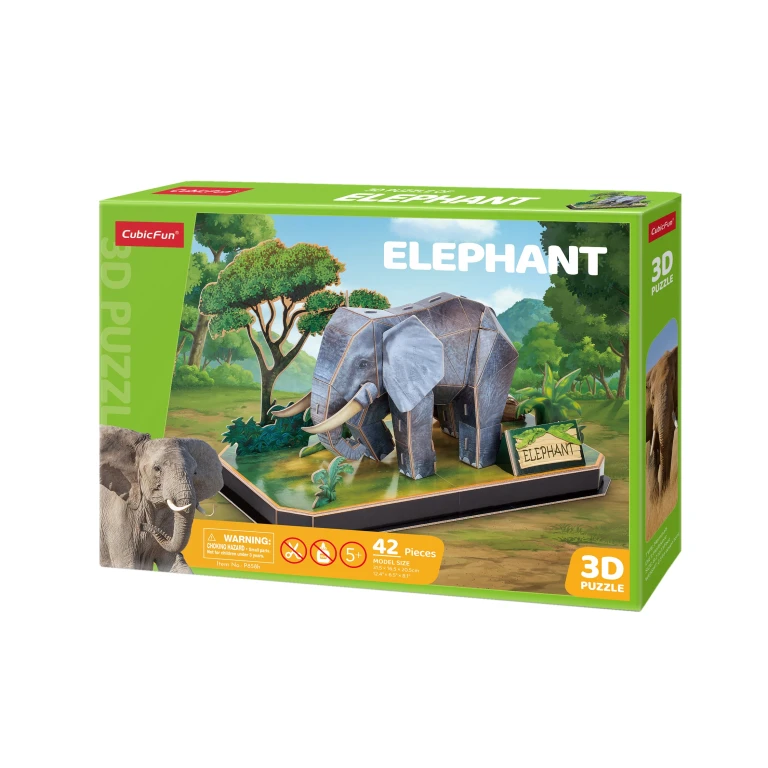 Cubic Fun 3D Puzzel Olifant - 1 stuk