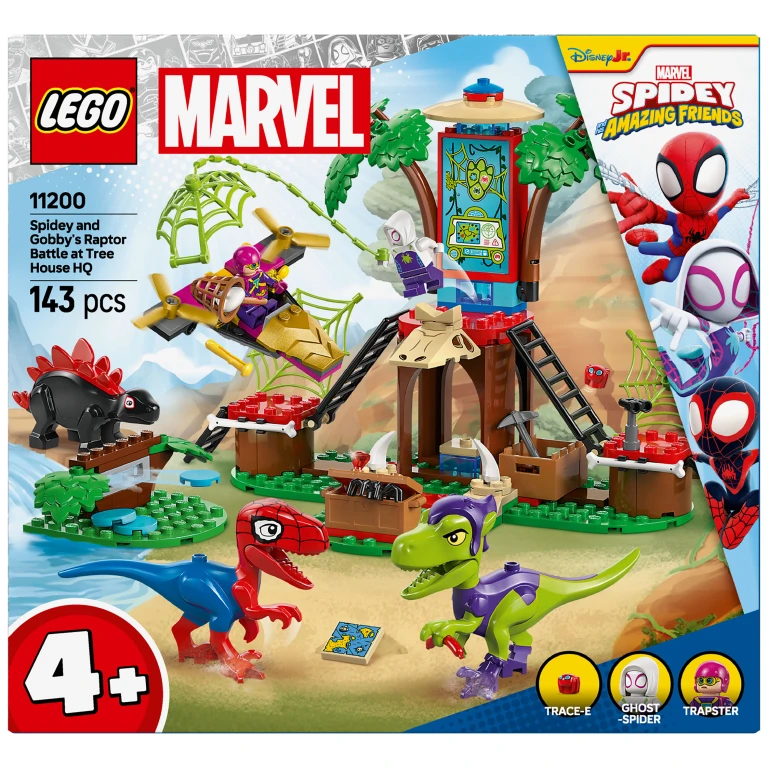 LEGO Marvel Spidey en Gobby's Raptorstrijd Boomhut Bouwset (1 stuk)