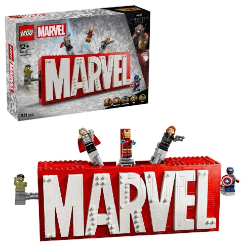 Lego 76313 Super Heroes Marvel Logo En Minifiguren