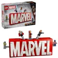 LEGO Super Heroes Marvel Logo en Minifiguren Bouwset