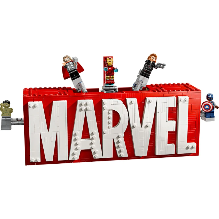 LEGO Super Heroes Marvel Logo en Minifiguren Bouwset