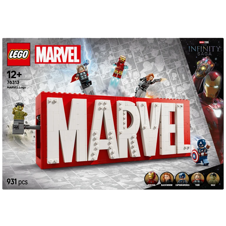 LEGO Super Heroes Marvel Logo en Minifiguren Bouwset