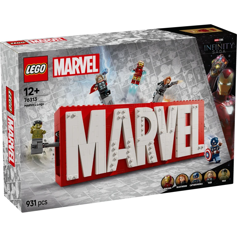 LEGO Super Heroes Marvel Logo en Minifiguren Bouwset