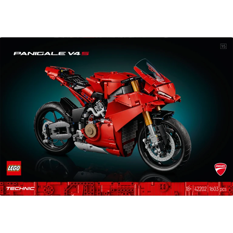 LEGO Technic Ducati Panigale V4 S Motor Rood 1 stuk