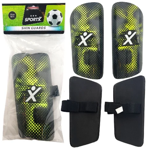 SportX Scheenbeschermers Groen/Zwart