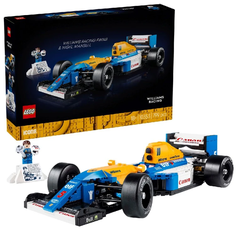 Lego Icons F1 Williams FW14B Nigel Mansell Modelbouwset - 1 stuk