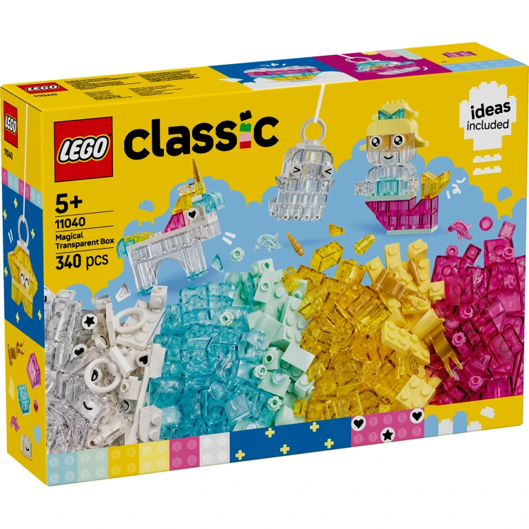 Lego Classic Magische Transparante Doos - Bouwset van 340 stuks