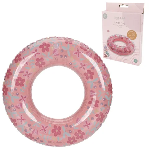 Little Dutch Pink Flower Zwemring 50cm