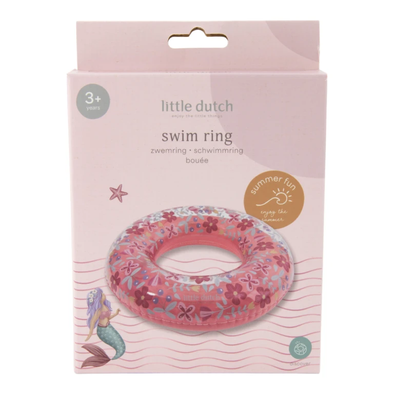 Little Dutch Zwemring Pink Flower 50cm - 1 stuk