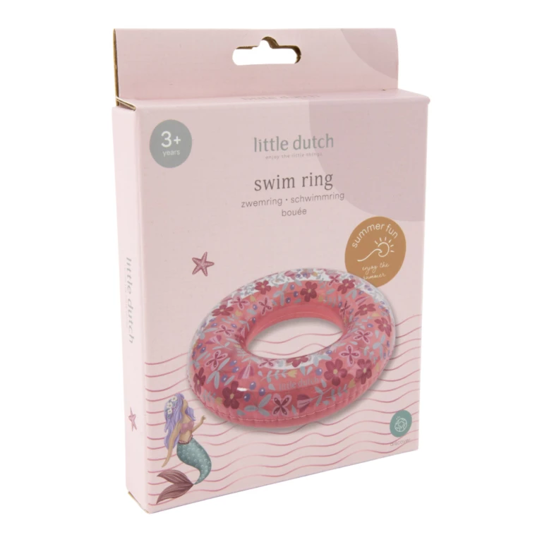 Little Dutch Zwemring Pink Flower 50cm - 1 stuk