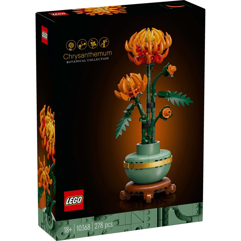 LEGO Icons Botanicals Chrysant Bouwset - 1 stuk