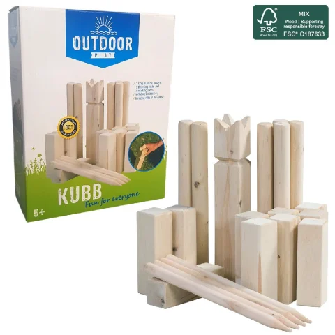 Outdoor Play Kubb Game incl Draagtas FSC