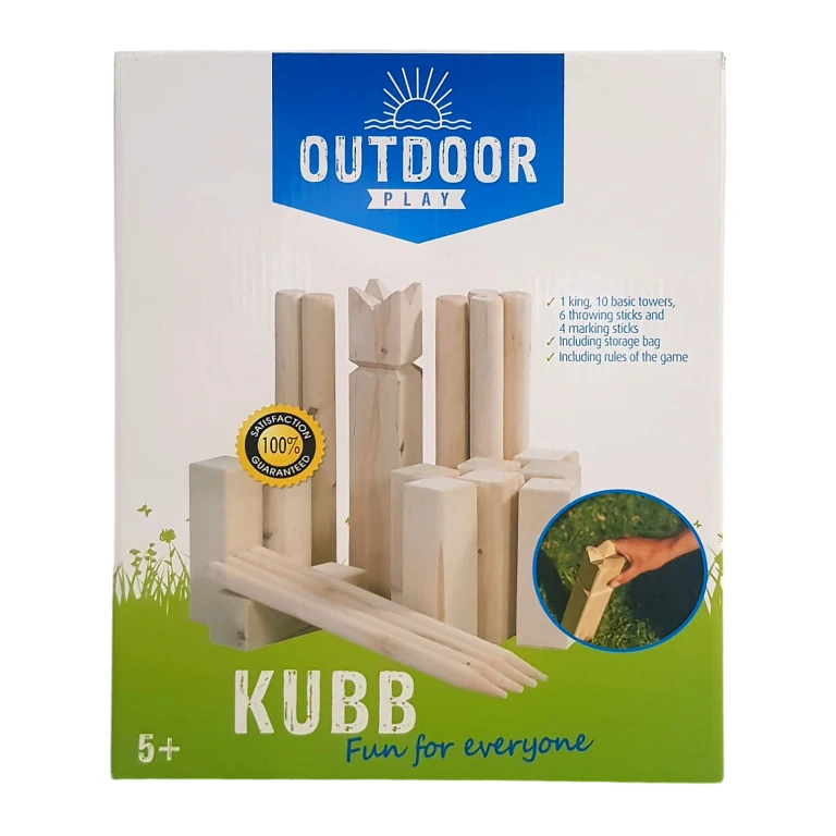 Outdoor Play Kubb Buitenspel met Draagtas FSC - 21 stuks