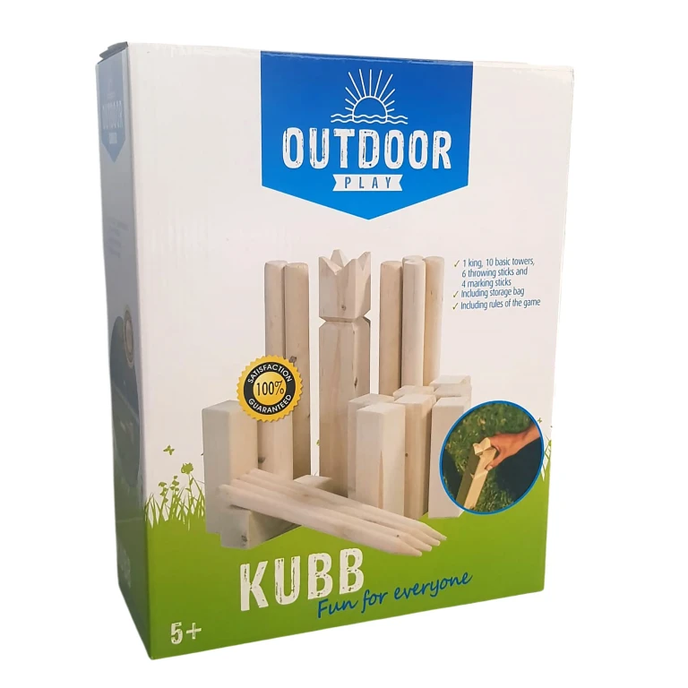 Outdoor Play Kubb Buitenspel met Draagtas FSC - 21 stuks