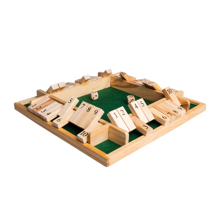 Clown Games Shut the Box houten bordspel - 1 stuk