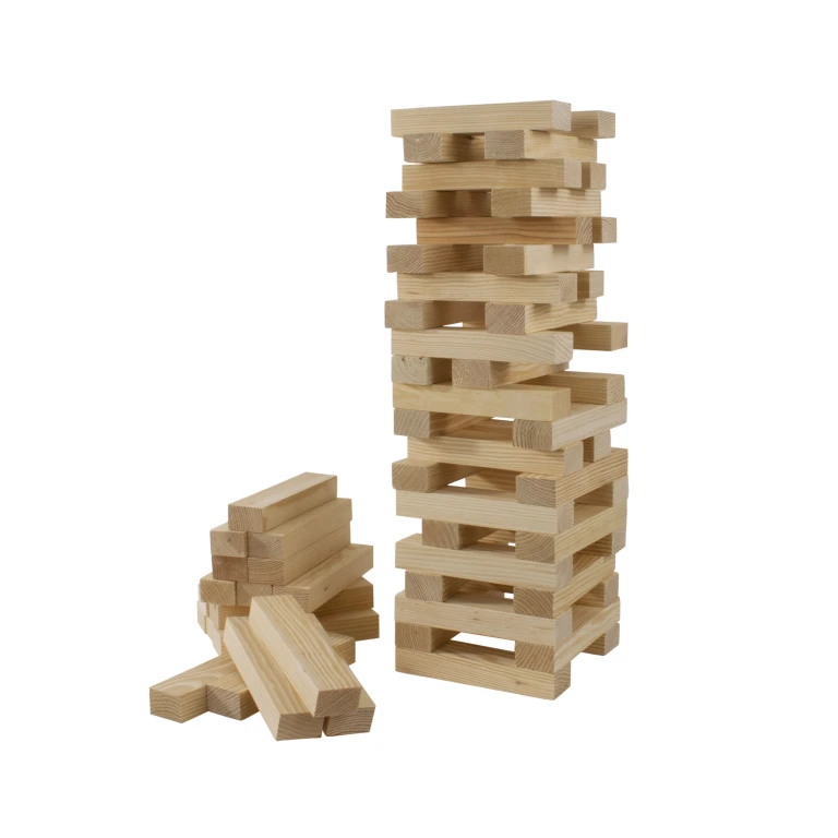 Outdoor Play Stapeltoren met 60 blokken en draagtas FSC