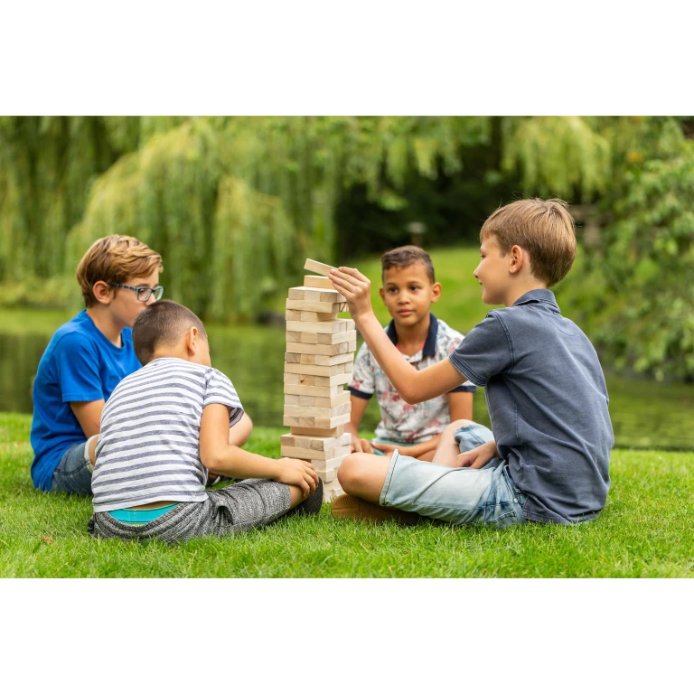 Outdoor Play Stapeltoren met 60 blokken en draagtas FSC