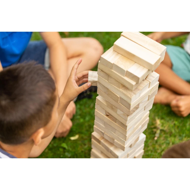 Outdoor Play Stapeltoren met 60 blokken en draagtas FSC