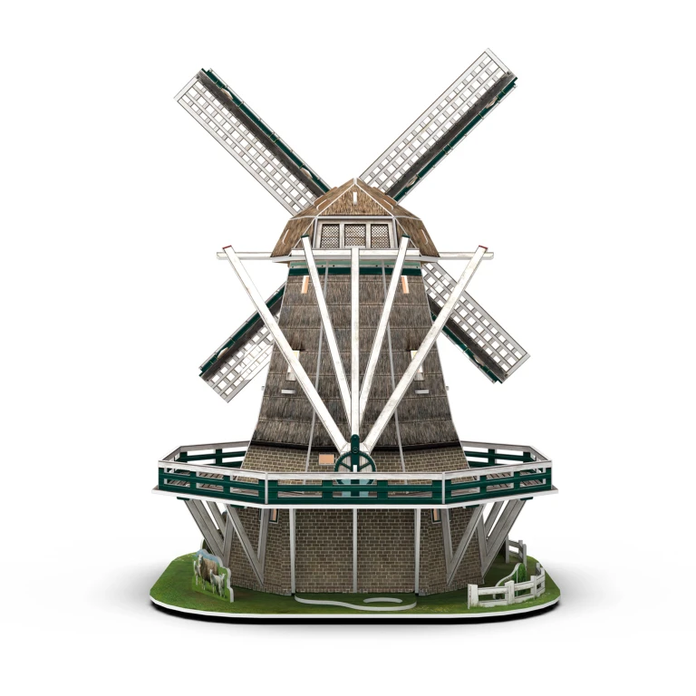 Cubic Fun 3D Puzzel Hollandse Windmolen met LED