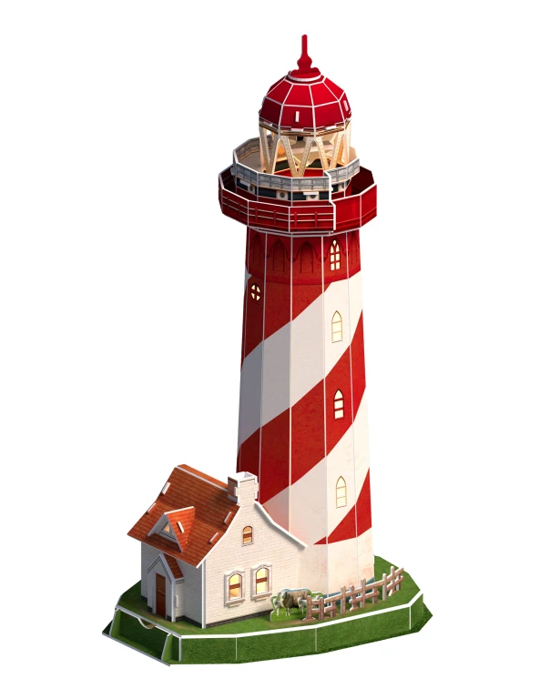 Cubic Fun 3D Puzzel Vuurtoren met LED-verlichting