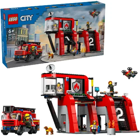 Lego 60414 City Fire Brandweerkazerne En Auto