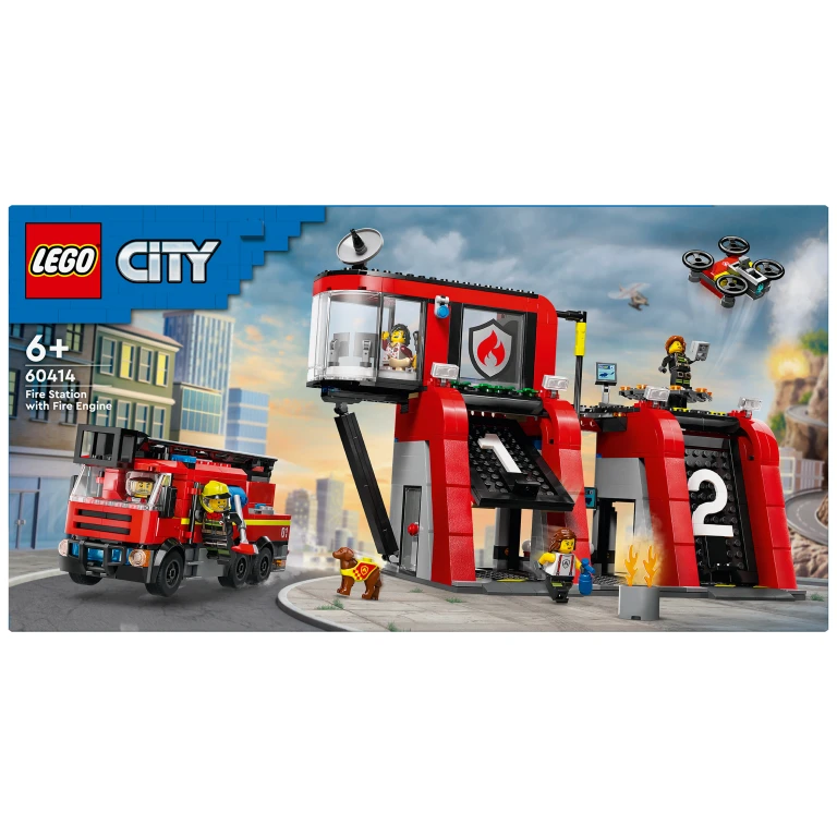 LEGO City Brandweerkazerne en Brandweerauto - 1 stuk