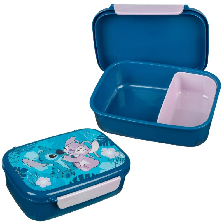 Broodtrommel Stitch Paars 18 x 13,5 x 6 cm