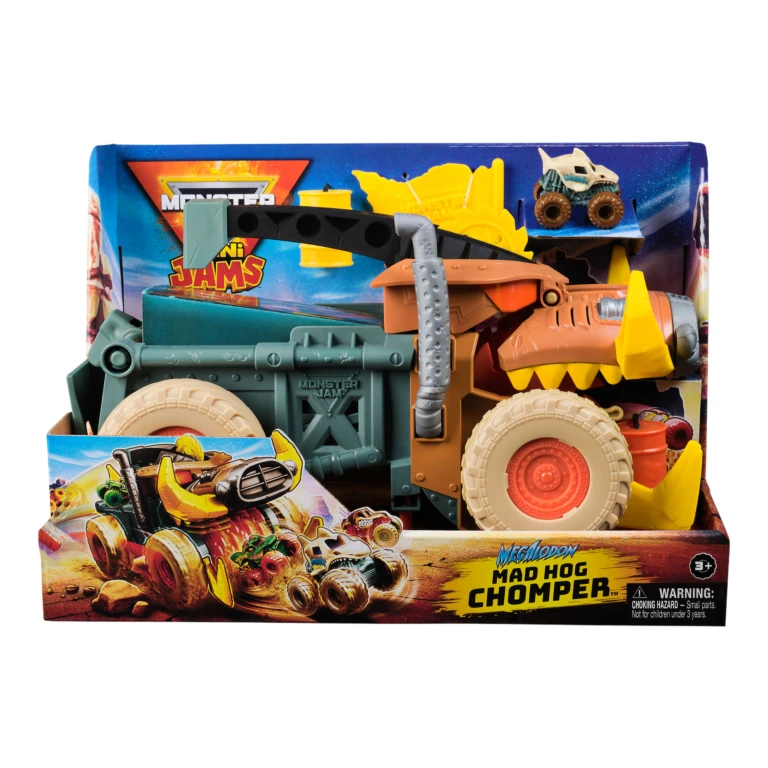 Monster Jam Mini Megalodon Mad Hog Chomper Speelset - 1 stuk