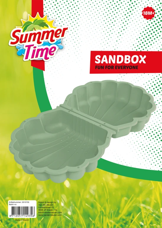 Summertime Schelp Zandbak Groen - 2-delig