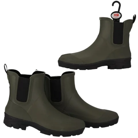 XQ Men Regenlaarzen Groen Maat 46
