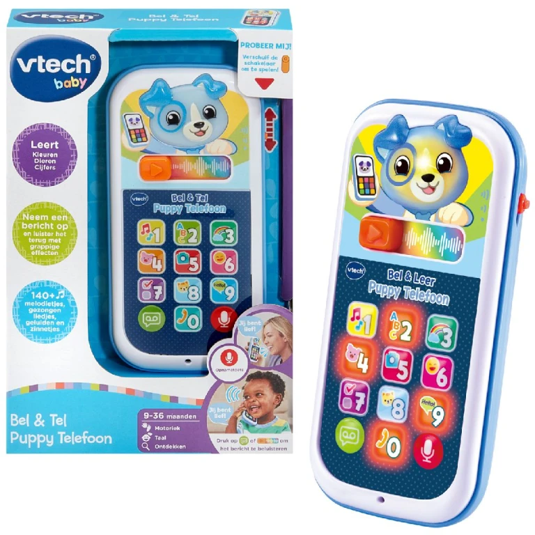 VTech Baby Bel en Leer Puppy Telefoon - 1 stuk