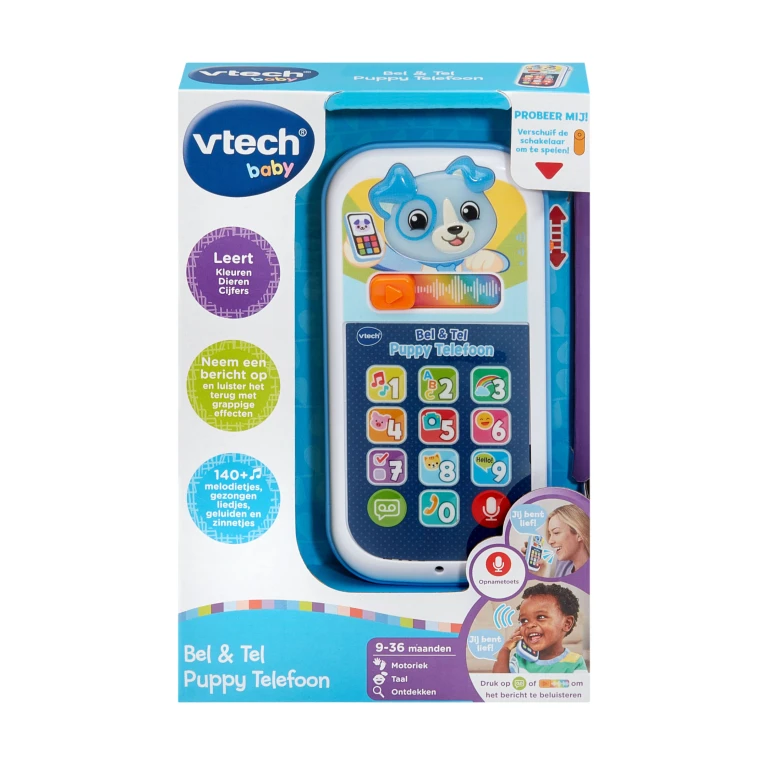 VTech Baby Bel en Leer Puppy Telefoon - 1 stuk
