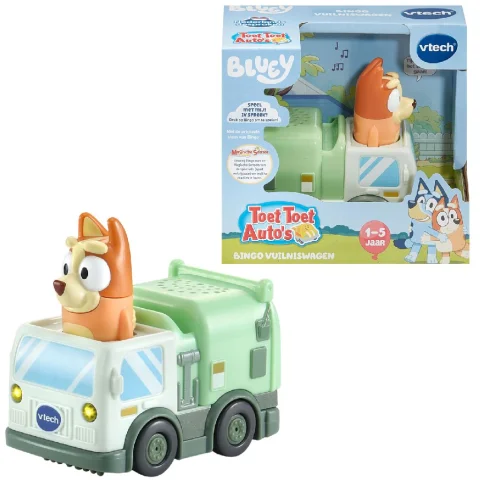 Vtech Toet Toet Auto Bluey Bingo Vuilniswagen