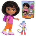 Dora Pop met Rugzak en Boots Blauw 15 cm - 1 stuk