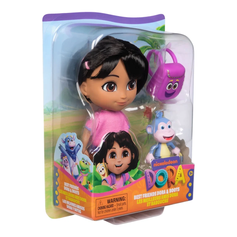 Dora Pop met Rugzak en Boots Blauw 15 cm - 1 stuk