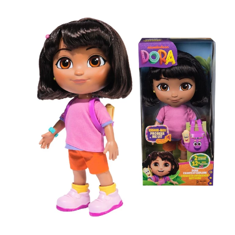 Dora Pop 30cm met Muziek en Geluid - 1 stuk