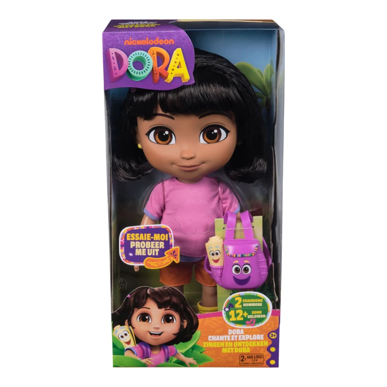 Dora Pop 30cm met Muziek en Geluid - 1 stuk