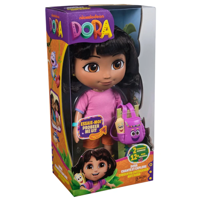 Dora Pop 30cm met Muziek en Geluid - 1 stuk