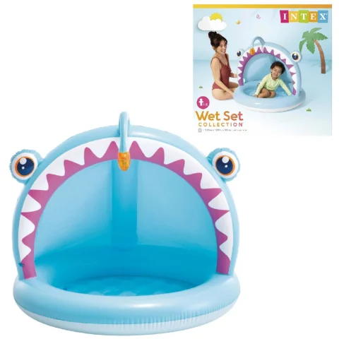 Intex Babybad zeeduivel met Zonnekap 102x127x86cm