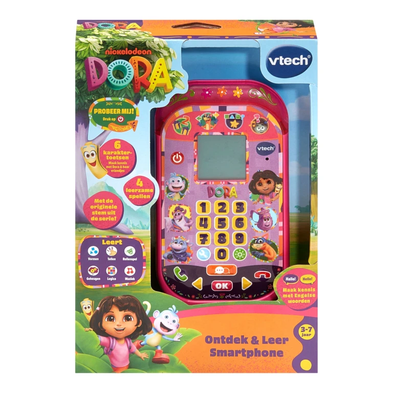VTech Dora Ontdek en Leer Smartphone - 1 stuk