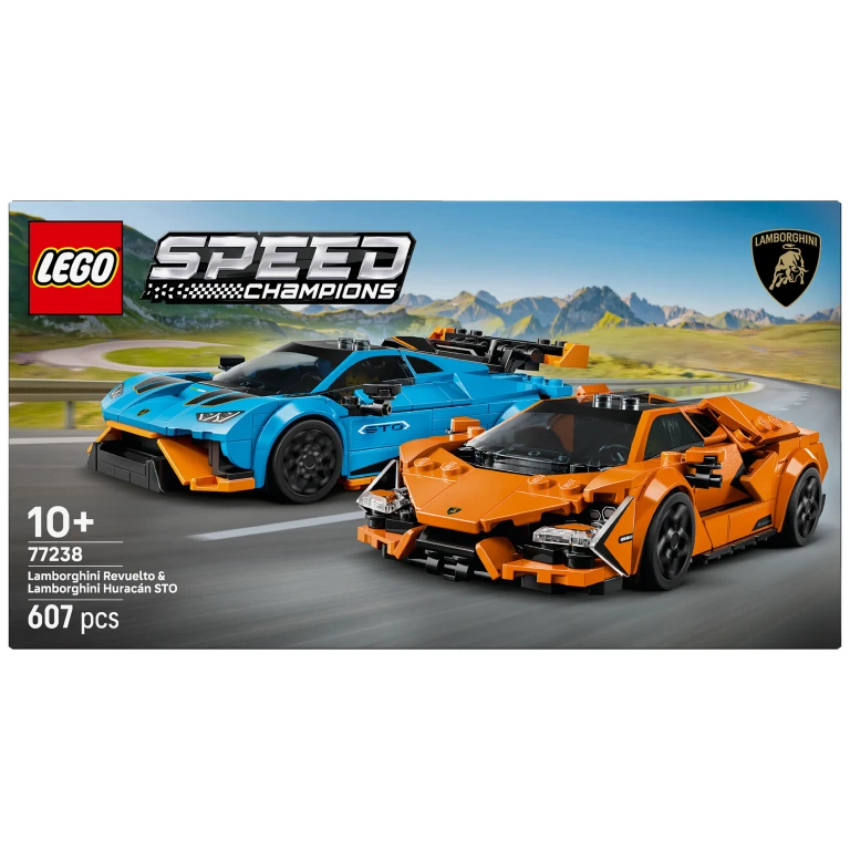 Lego Speed Champions Lamborghini Revuelto & Huracán STO set van 2 auto's