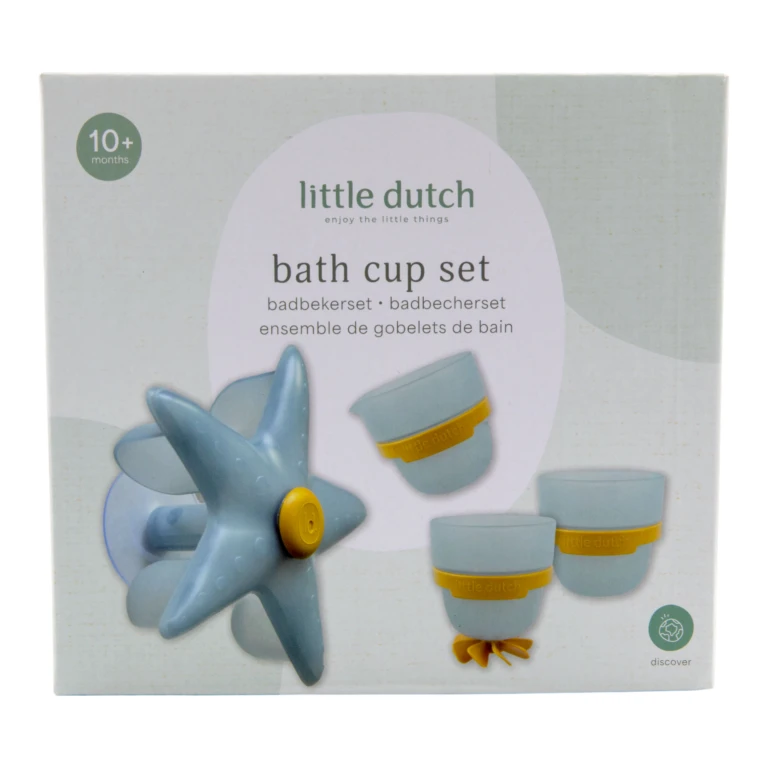 Little Dutch Badwand bekers zeester blauw 1 stuk