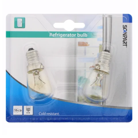 Scanpart koelkastlamp E14 15W 110Lm 2-pack
