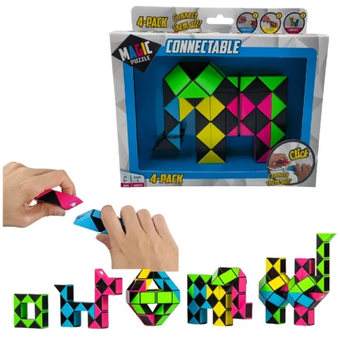 Magic Puzzle Connectable 4 pack
