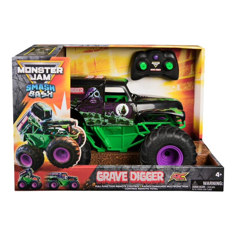 Monster Jam Smash And Bash Grave Digger RC Monstertruck 1:15 - 1 stuk