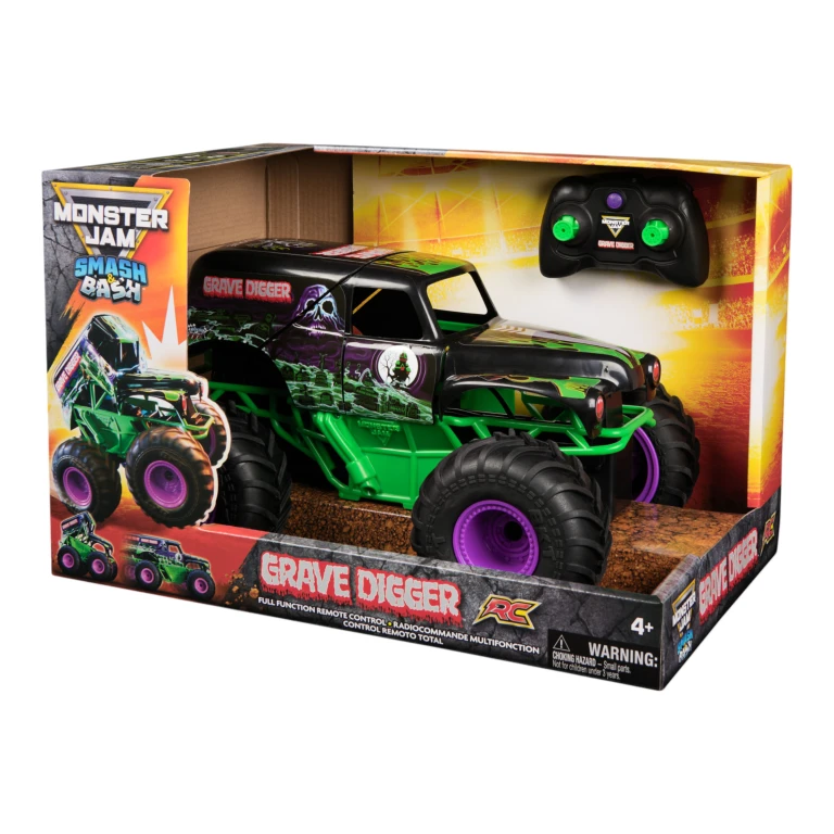 Monster Jam Smash And Bash Grave Digger RC Monstertruck 1:15 - 1 stuk