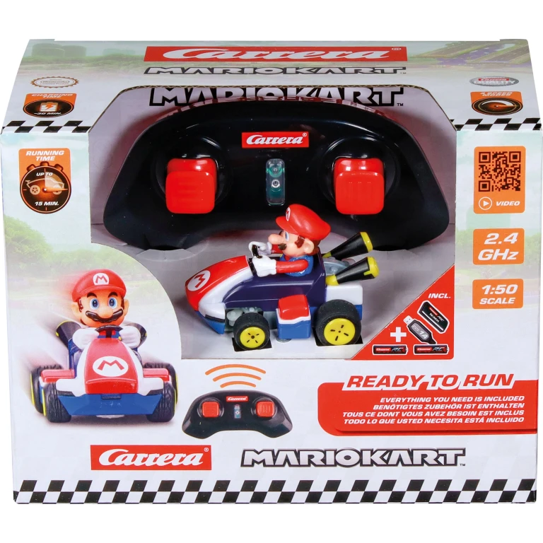 Carrera Nintendo Super Mario Mini 1:50 RC Afstandsbestuurbare Auto